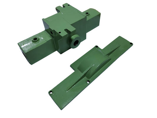 ASTM A536 65-45-12 Gießmetallteile Pulverbeschichtung und Präzisionsbearbeitung Gehäuse für Doppelkopfpumpe
